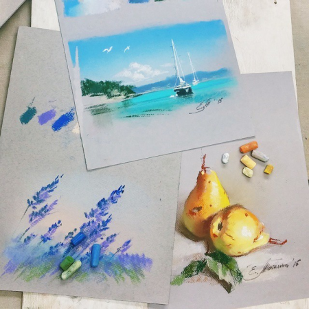 Море пастелью Елена таткина