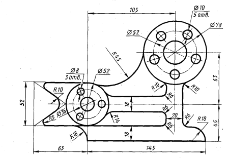 Инженерная Графика задания Автокад