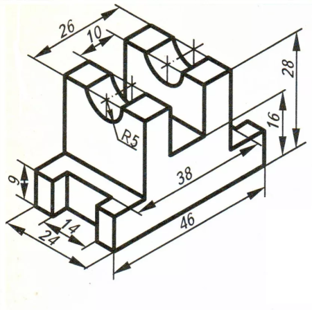 Компас 3d чертеж детали 3 вида