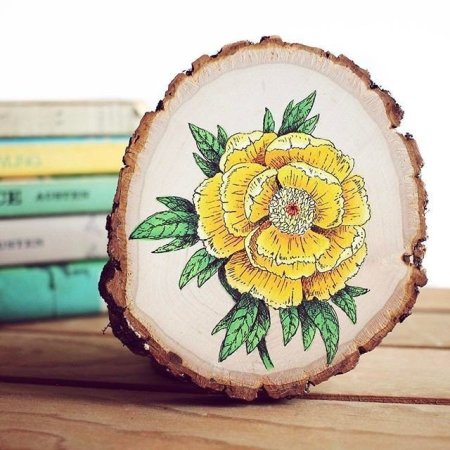 Срез дерева рисунок