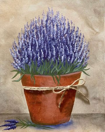 Лаванда рисование