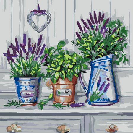 Салфетки для декупажа цветы в горшках