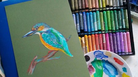Рисование сухой пастелью для детей