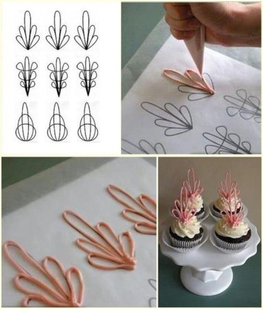 Украшение торта пошагово