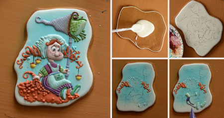 Поэтапное роспись пряников