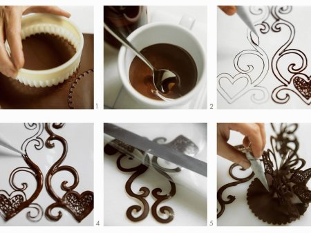 Декор из шоколада для торта