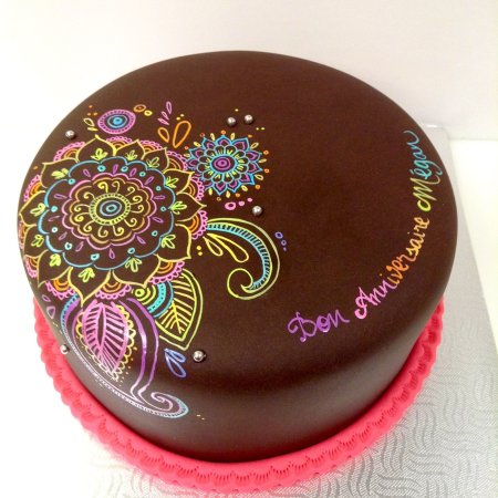 Украшение торта глазурью