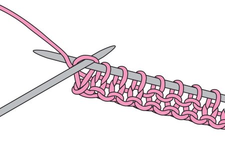 Узелковый край спицами