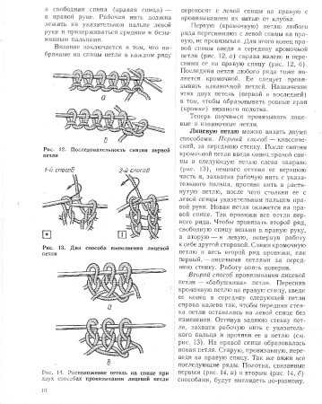 Способы вязания кромочных петель спицами