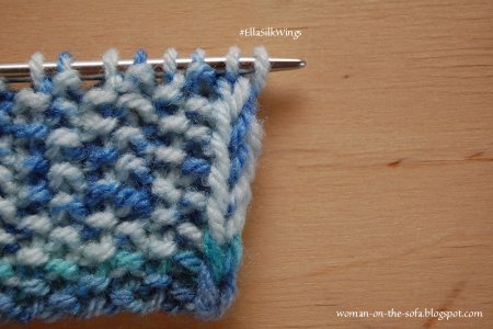 Кромочная петля спицами