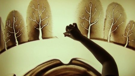 Рисование песком для детей