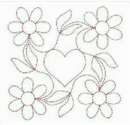 Трафарет для стегания ткани