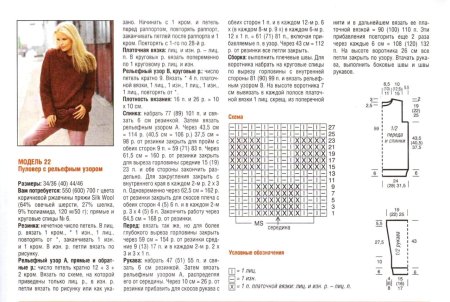 Вязать пуловер спицами для женщин с описанием и схемой