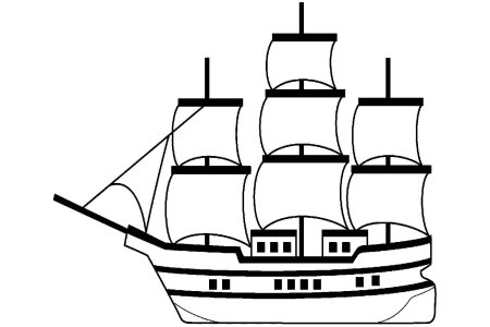 Корабль рисунок для детей