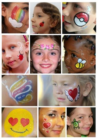 Аквагрим на руке легкий