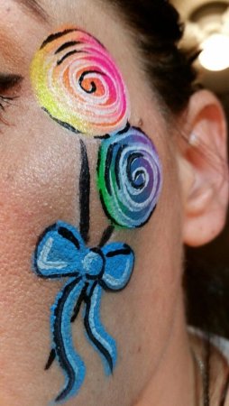 Аквагрим на руке легкие