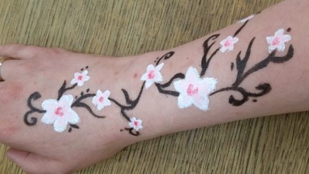 Рисунки гримом на руке