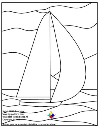 Трафарет для витража для мальчиков