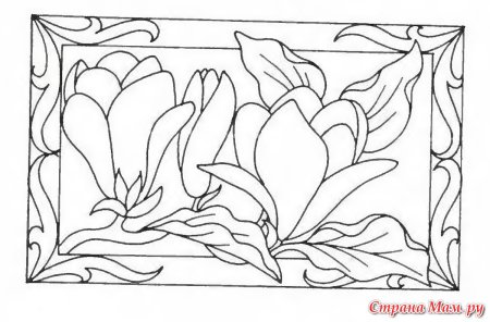 Трафареты для росписи по стеклу витражными красками