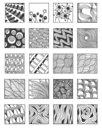 Дудлинг и Зентангл узоры и техники