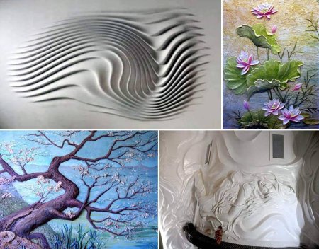 Барельеф на стене своими руками