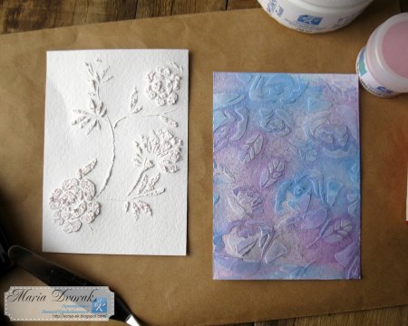 Рисунки с текстурной пастой для детей