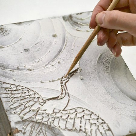 Фактурная живопись с текстурной пастой