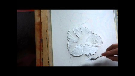 Рисование текстурной пастой