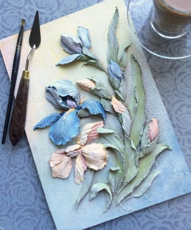 Соловьева Ольга ирисы скульптурная живопись