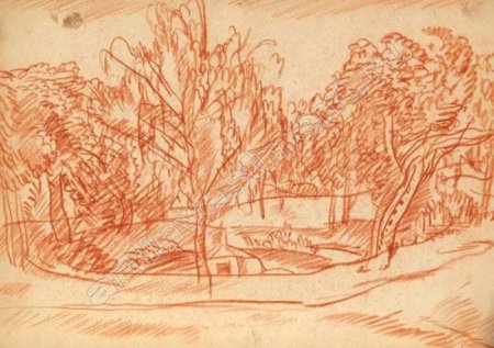 Сангина работы пейзаж