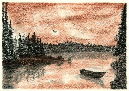 Рисование сангиной с детьми