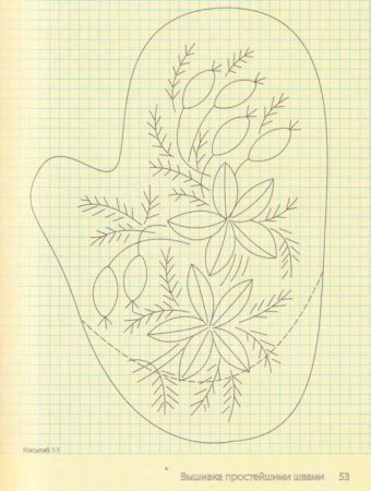 Трафарет вышивка снегиря гладью