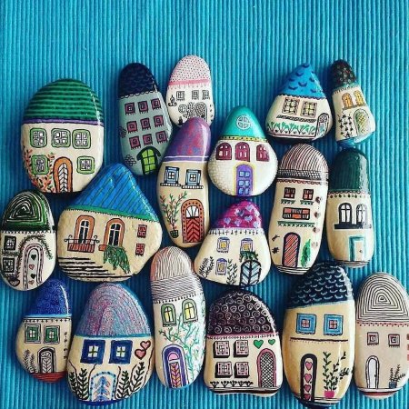 Роспись камней для детей