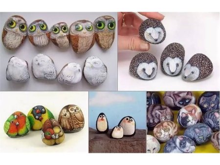 Рисование на камнях для детей