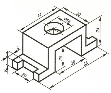 Опора сталь чертеж детали 3 вида