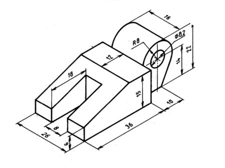 Инженерная Графика проекционное черчение задания