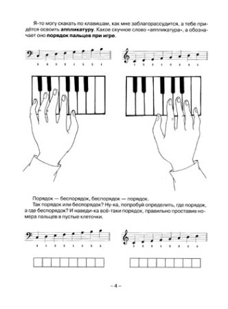 Гаммы для пианино для начинающих Ноты