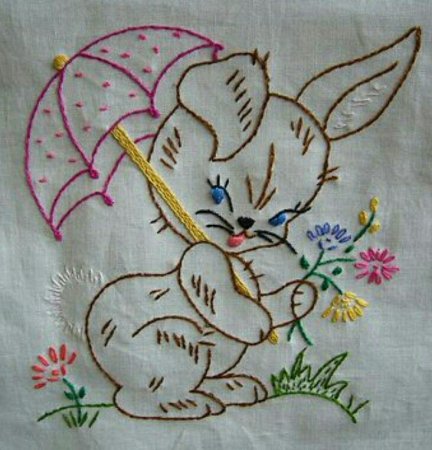 Вышивка стебельчатым швом