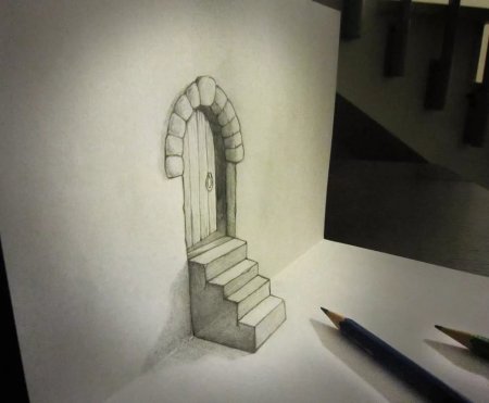 Объёмные рисунки карандашом