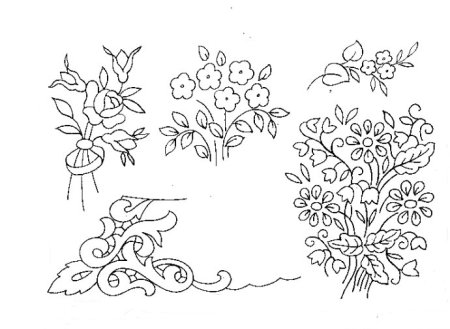 Вышивка тамбурным швом схемы и рисунки для детей