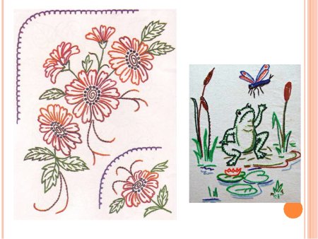 Орнамент для вышивки тамбурным швом