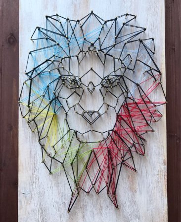 Панно из гвоздей