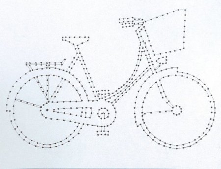 Стринг арт велосипед