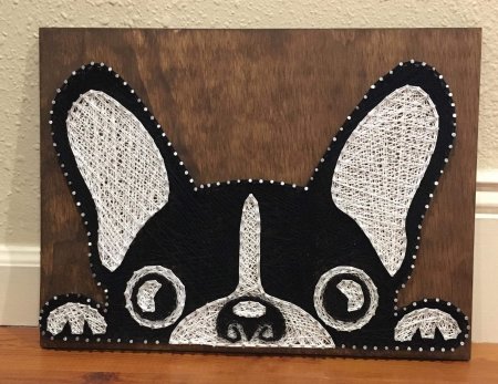 Стринг арт собака