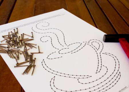 Трафареты для картины из гвоздей