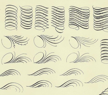 Каллиграфия упражнения копперплейт