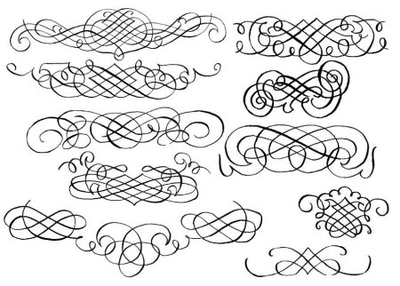 Красивые Каллиграфические узоры