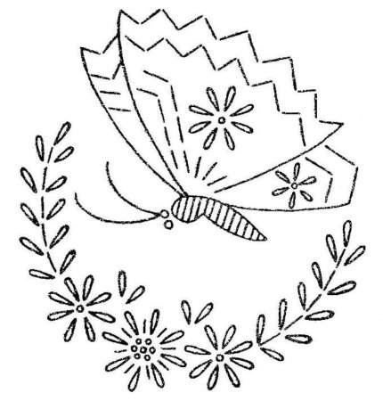 Схемы цветов для вышивки гладью