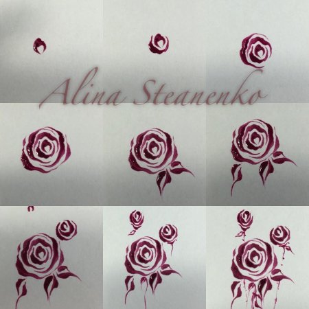 Идеи и способы нарисовать розы на ногтях