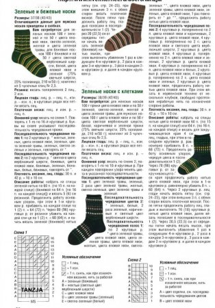 Вязание носков на 5 спицах 42 размера с описанием